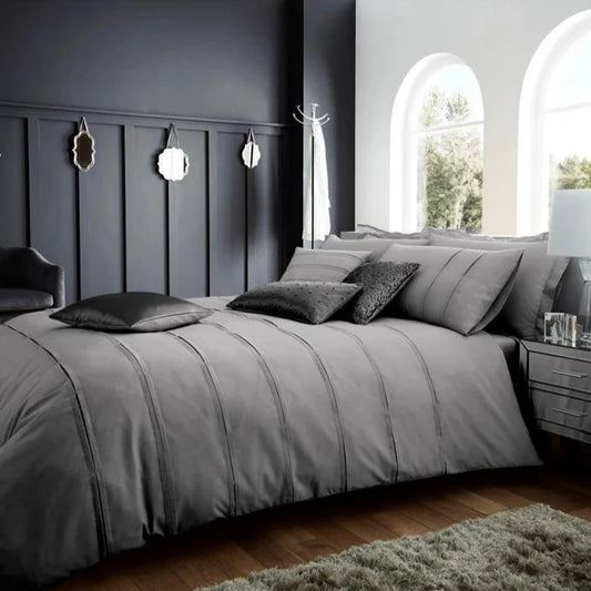 Schema Duvet Cover Set Grey