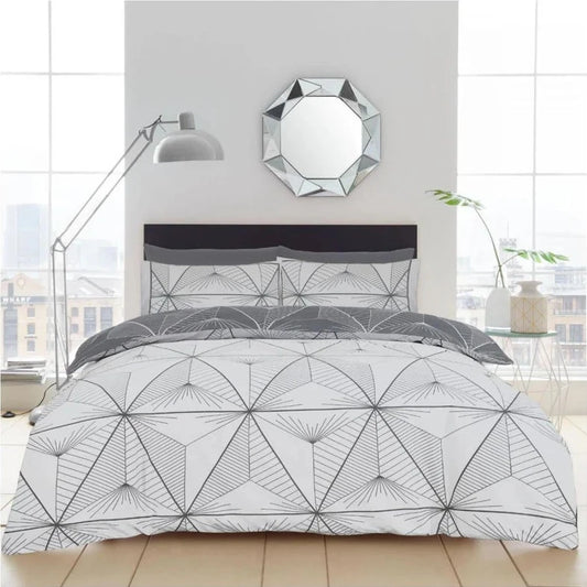 Zander Duvet Cover Set Grey