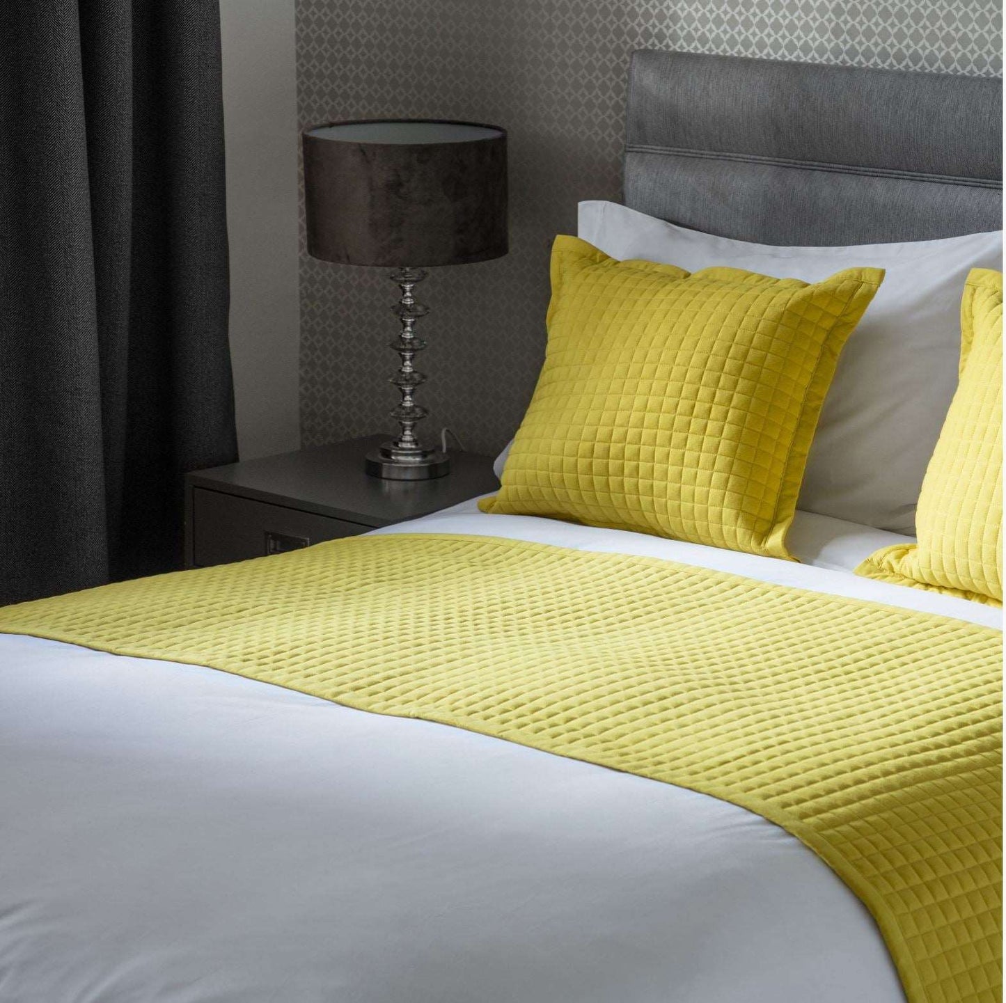 Yellow Crompton Bed runner