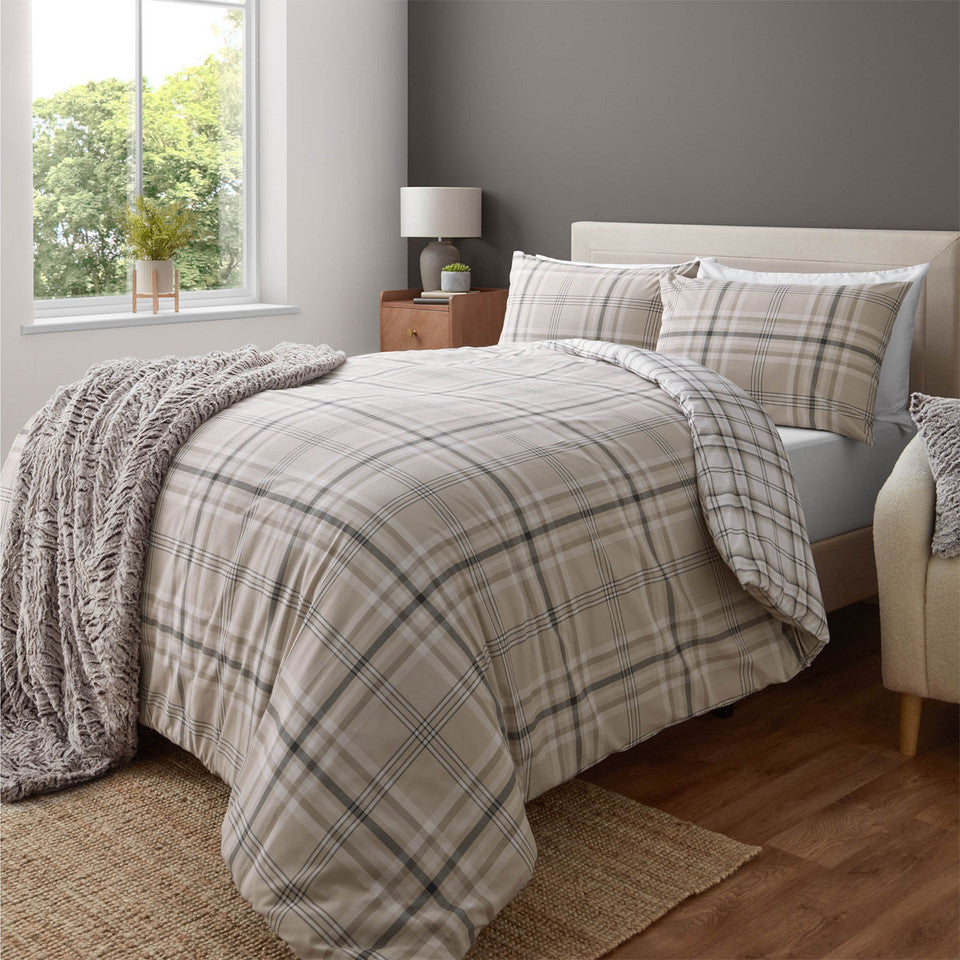 Kelso Reversible Duvet Set Natural