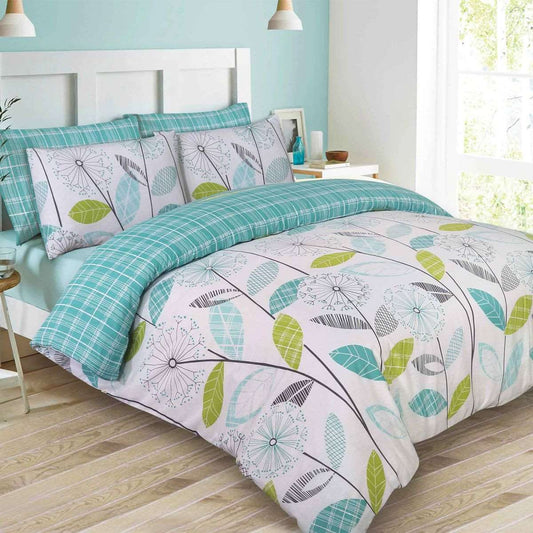 PuffBall Duvet Set Green