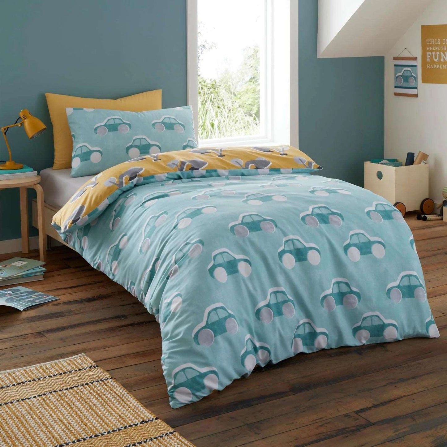 Cars single duvet set best sale