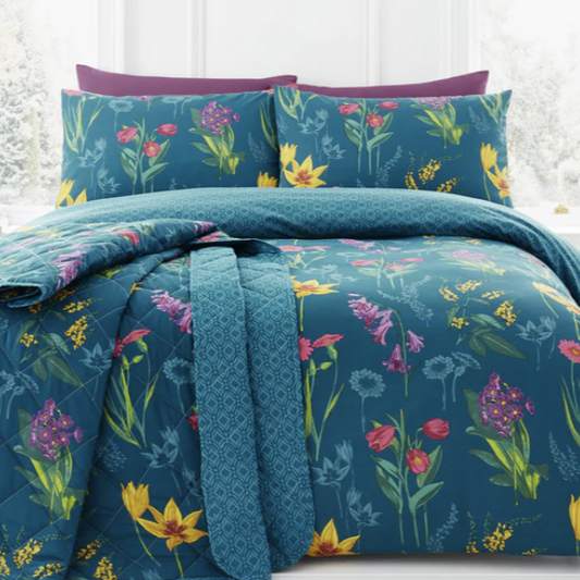 Ingrid Duvet Set Teal