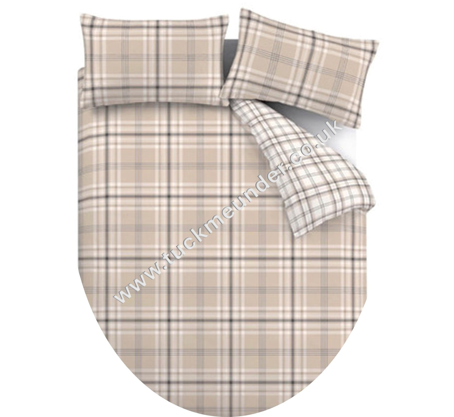 Kelso Reversible Duvet Set Natural