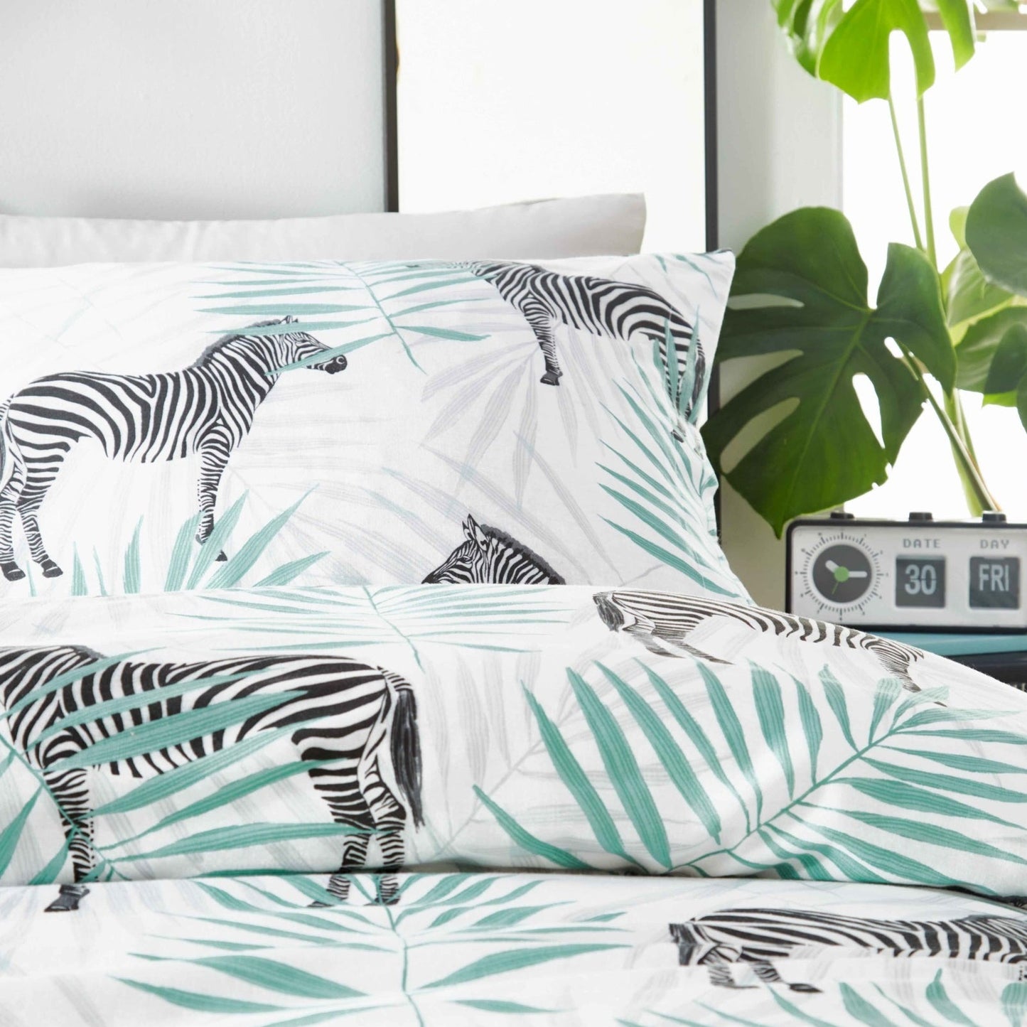 Zebra Print Double Duvet Set