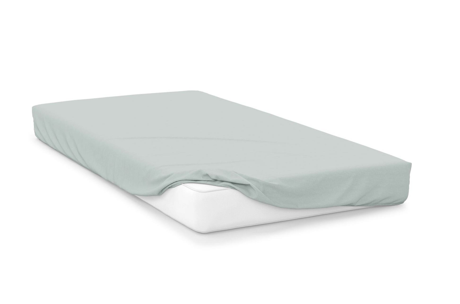 thyme  right hand bed shape egyptian cotton fitted Top Sheet