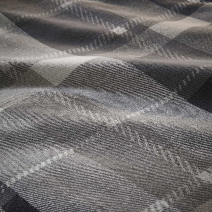 Colville Check Brushed Cotton Double Duvet set Grey