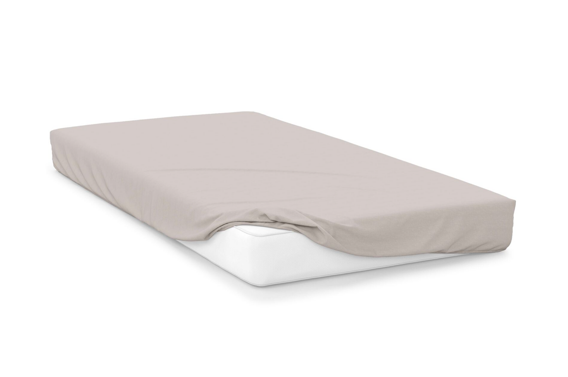 oyster  right hand bed shape egyptian cotton fitted Top Sheet