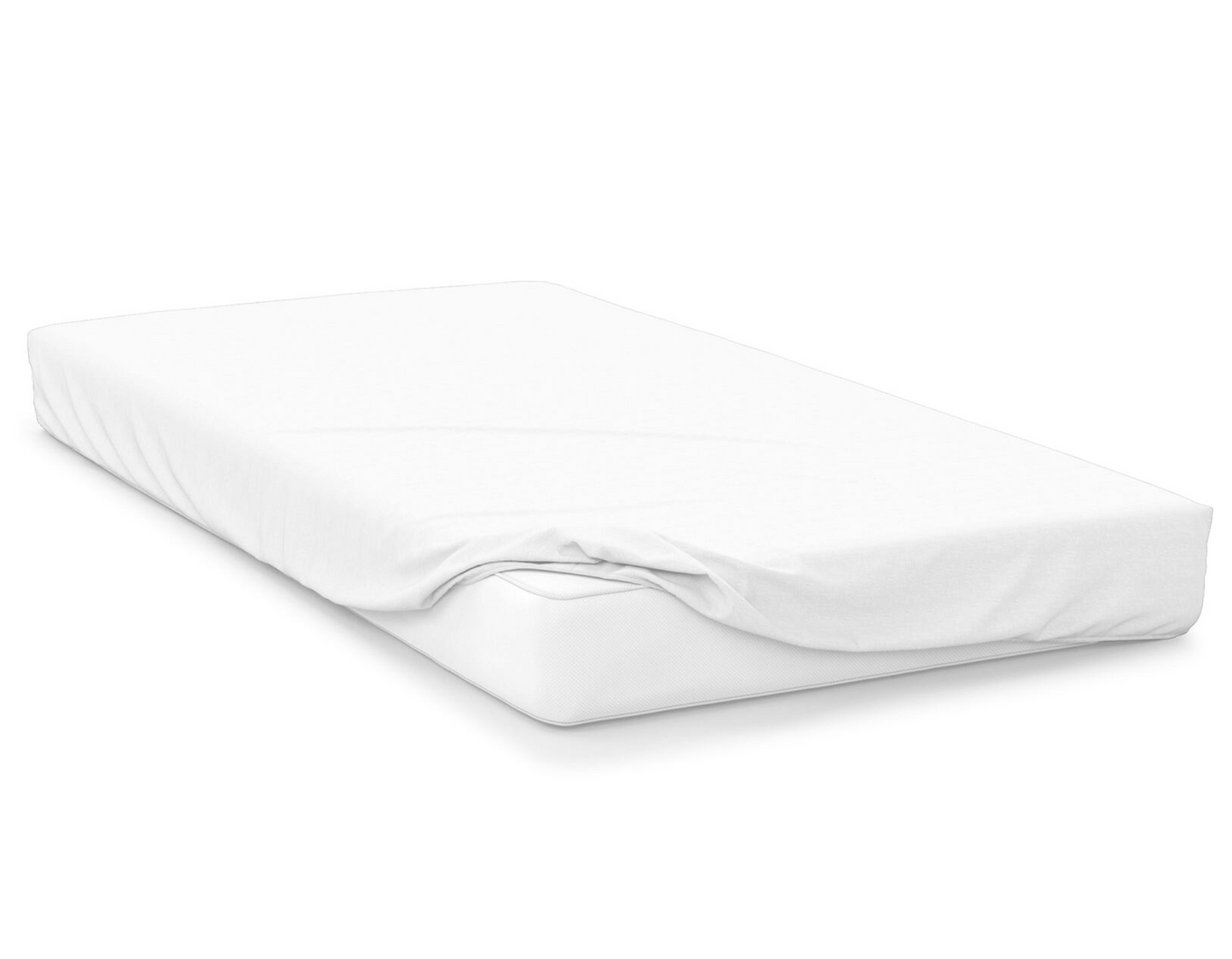 white  right hand bed shape egyptian cotton fitted Top Sheet